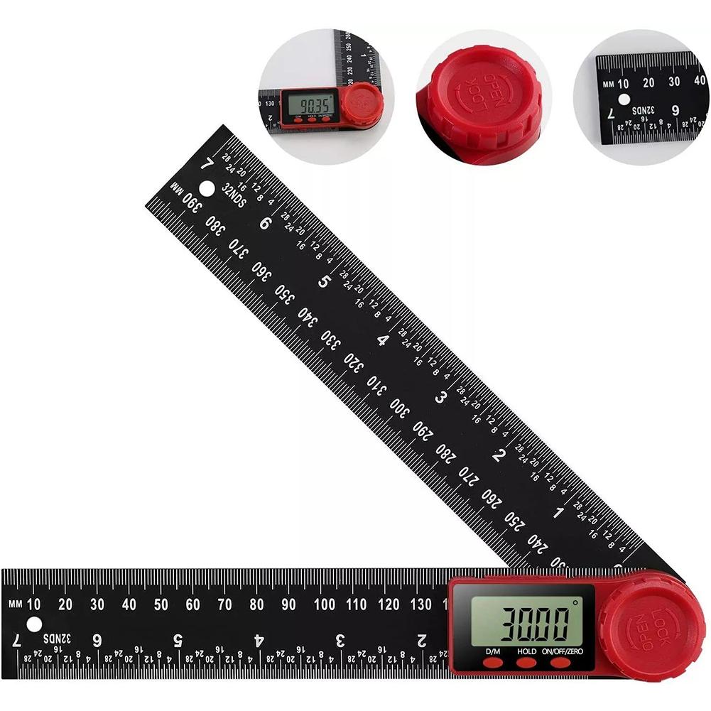 Angle Measurement Tool 200mm Protractor User-friendly Design Versatile Tool Lightweight And Sturdy Easy To Carry