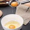Long Handle Stainless Steel Egg Separator Extended Lug Design Yolk Strainer  Home