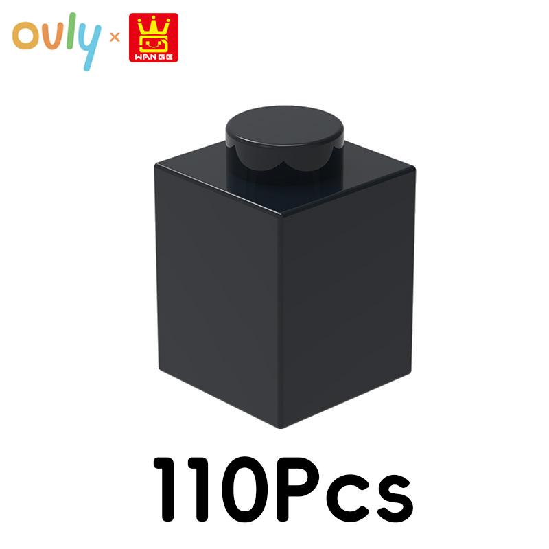 

WANGE 1*1 Building Blocks 110Pcs No.3005 Small Compatible Bricks 1-Hole High Elements Accessories MOC DIY Bulk Kids Toy 50g(110Pcs) чёрный