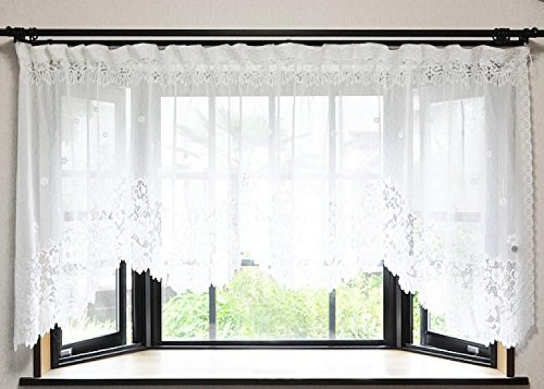 Interior Despres Pile Lace Style Curtains Wide X 85cm Japanese-made (145cm Long)