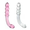 2-in-1 Glass Anal Beads And Butt Plug Hard Dildos Vaginal Anus Dilator Prostate Massager for Men And Women Masturbator Sex Toy