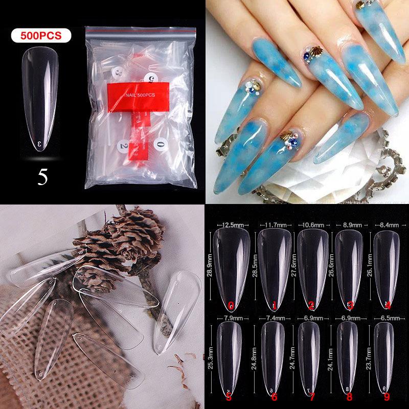 White Clear Acrylic Nail Nails Extension Full Half Cover Ballet Coffin French Nail 500pcs Fake Nail Kop Billigt Fri Frakt Arliga Recensioner Med Bilder Joom