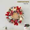 Luminous Christmas Wreath: Festive Door & Wall Decoration for Bar & Mall Scenes