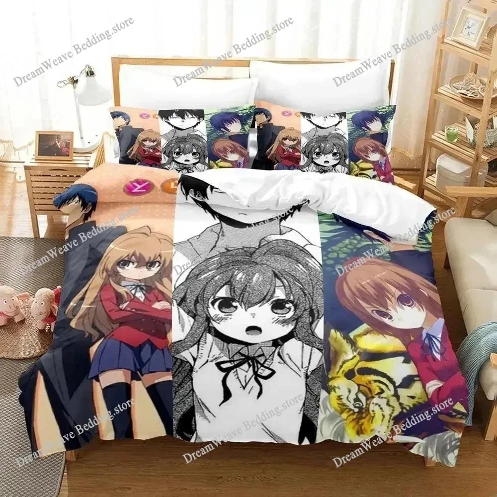 Fashion 3D Print Anime Bed Sheet Toradora Bedding Set Single Twin Full Queen King Size Bed Set Adult Kid Bedroom Duvetcover Sets