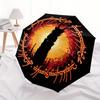 The Lord of the Rings Eye of Sauron T Shirt Umbrella, Portable 3 Fold Compact Umbrella for Men & Women,S275