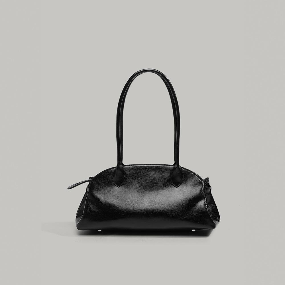 Korean-style niche design 2025 new vintage shoulder bag, simple large-capacity commuter versatile handbag pillow bag trendy