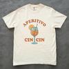 Aperitivo Cin Cin Shirt, Italian Cocktail Graphic Tee, Summer Drinking Shirt, Italian Vibes T Shirt, Fun Wine Lover Gift