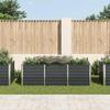 Gartenhochbeet Anthrazitgrau 240 x 80 x 77 cm Verzinkter Stahl