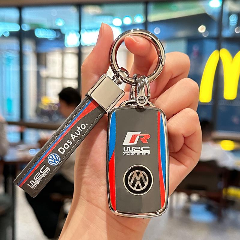 För VOLKSWAGEN Bil Fjärrnyckel Fodral Nyckelringsskal För VW Volkswagen Polo Tiguan Passat B5 B6 B7 Golf 4 5 6 MK6 Jetta Lavida Aut