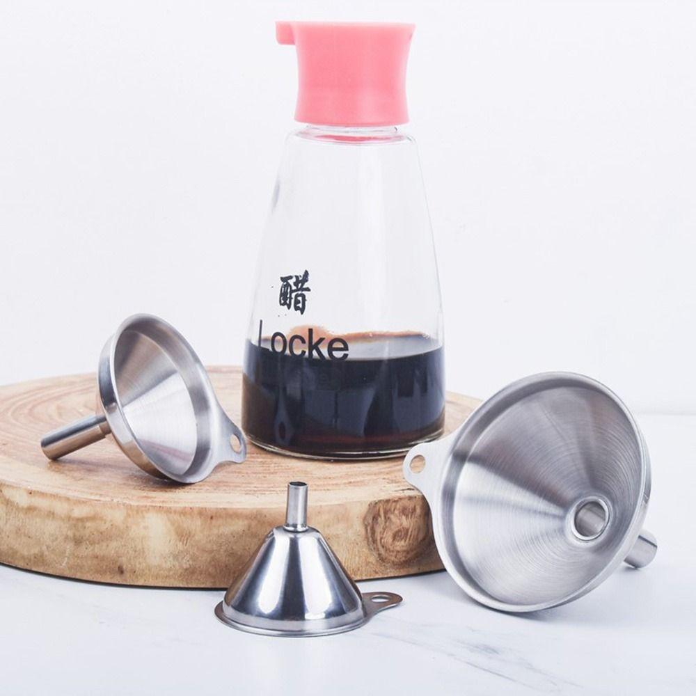 3/5Pcs 3 Sizes Kitchen Funnels Set Mini Multipurpose Funnel Liquid Funnel Set  Spice Transfer