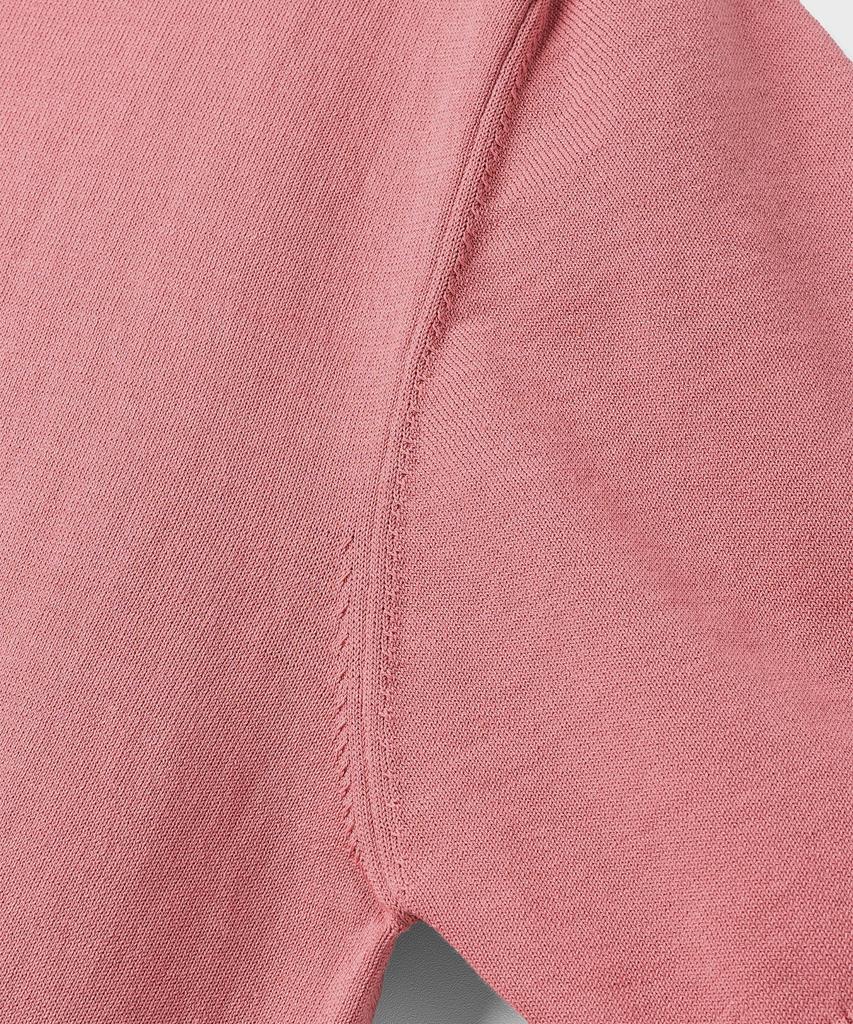 Andeleusenandeleusen Short-Sleeve Knit Polo Shirt Lyserød