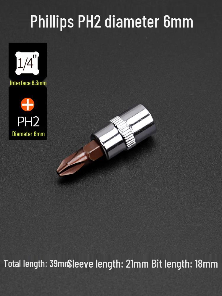Compact Hex Torx Socket & Phillips Screwdriver Set, T30 Flower Bit