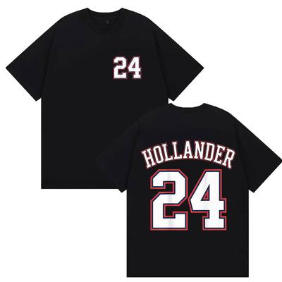 2026 Hot Movie Heated Rivalry Hollander 24 Graphic T Shirts Mens Womens Vintage Fashion Cotton Short Sleeve Tshirt Streetwear
