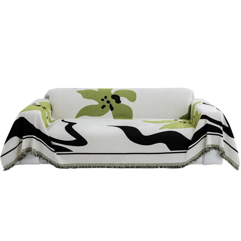 Double-sided Chenille Sofa Towel All-inclusive Double-sided Anti-claw Living Room Sofa Cover