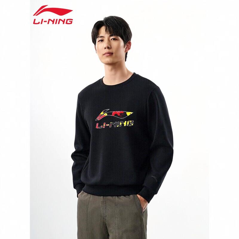 Li-Ning Men's Logo Pullover Athletic Sweatshirt