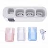 Electric Toothbrush Clean Holder Wall Mounted LED Display Rechargeable Toothbrush Cleaner Holder with 5 Slots for