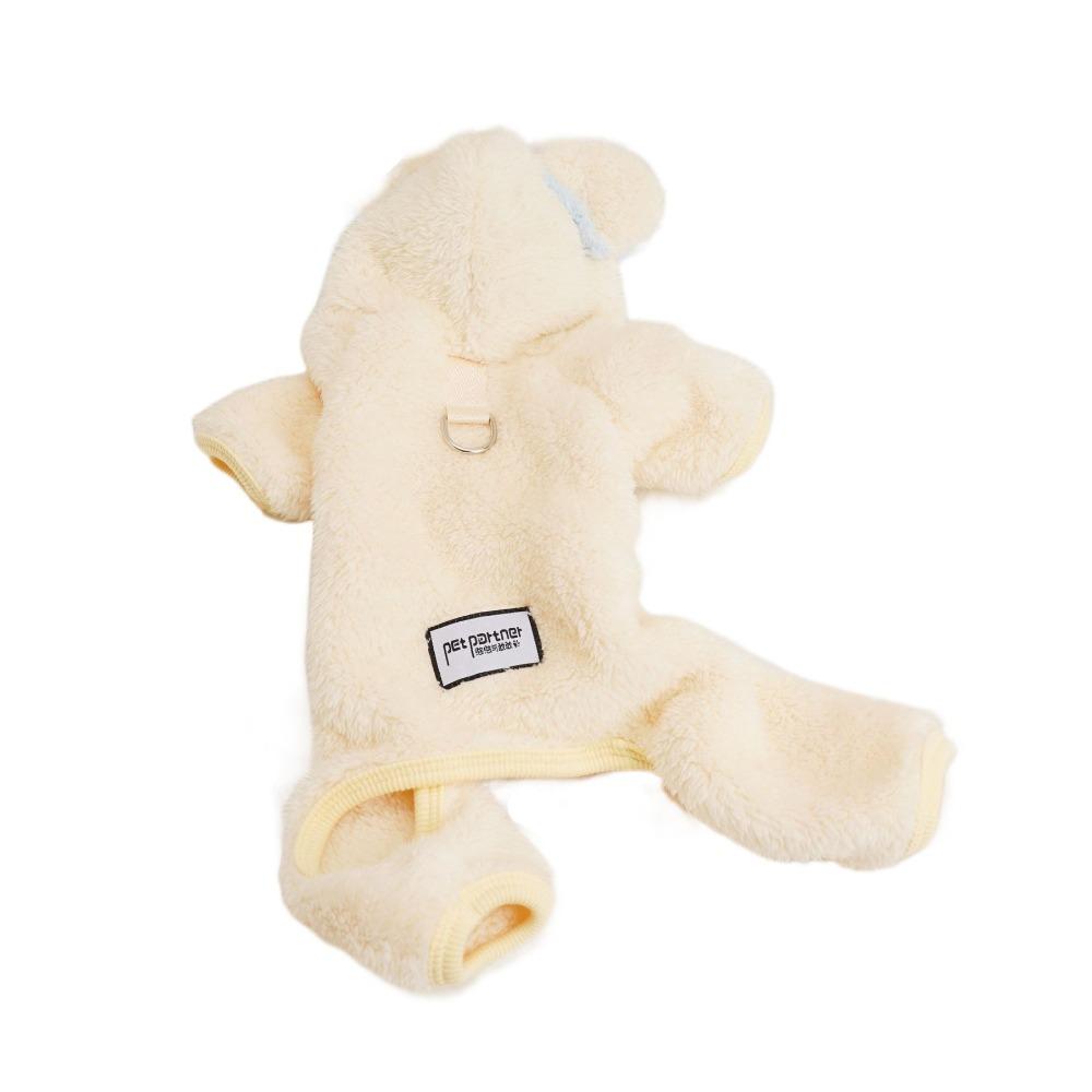 

Теплий комбінезон для собак, м який комбінезон на чотири лапи, милий зимовий одяг для собак для осені та зими M жовтий