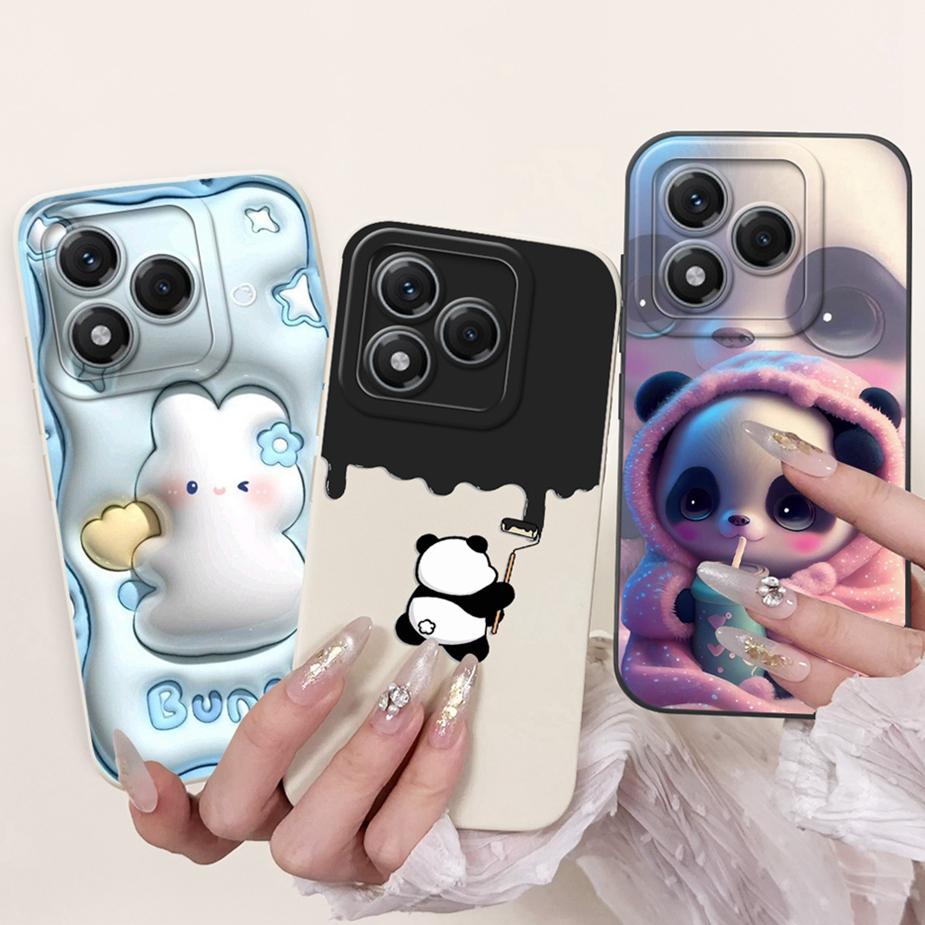 For Honor 400 Pro Case Honor400 Lite ABR-NX1 Cute Panda Cartoon Cover Soft TPU Phone Case For Honor 400 Lite Honor400 Pro Fundas