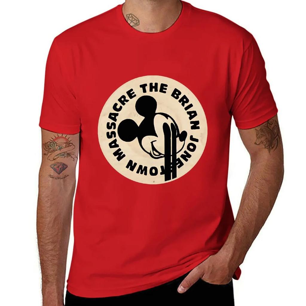 brian jonestown T-Shirt anime t shirts blacks basketball graphic tees heavy weight t shirts for men