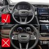 1x Carbon Fiber Central Dashboard Meter Cover Trim for Jeep Grand Cherokee +