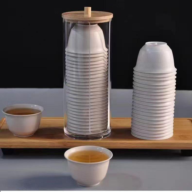 Kung Fu Tea Cup Holder: PS Material, Perfect for Office, Outdoor & Zen Spaces