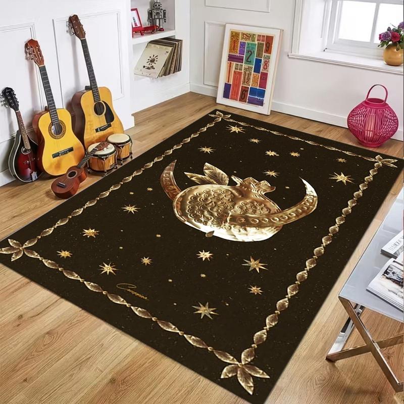 

Metal Tin PaintingMystical Animal Tarot Rug - Deer Bee Owl Celestial Pattern Carpet Mat for Living Room Home Decoration Carpets 50cm x 80cm