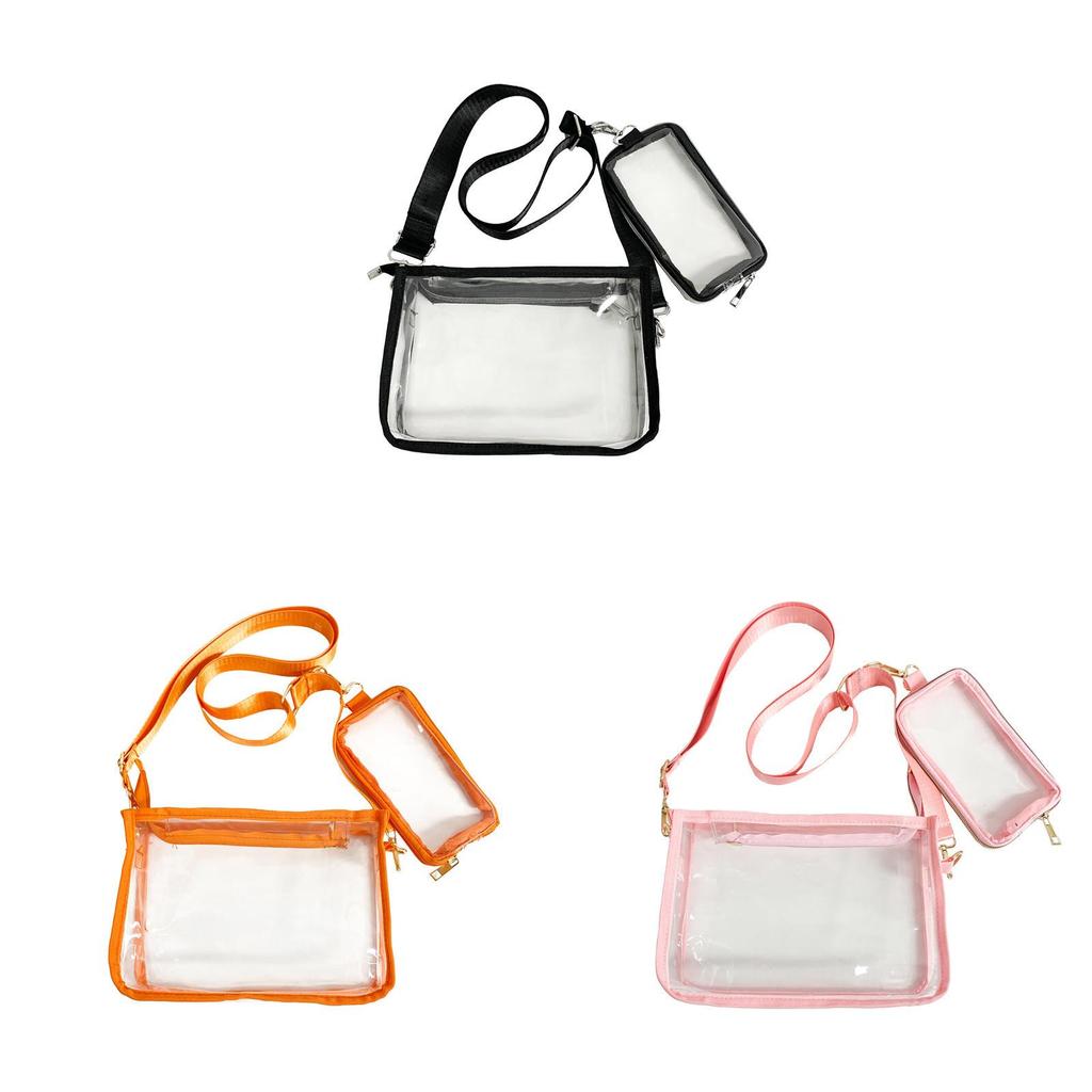 Pvc Transparent Crossbody Bag For Men Waterproof Fashion Travel Organizer
