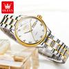 OLEVS 5568 Luxury Quartz Watch for Woman Luminous Date Week Waterproof Steel Strap Original Fashion Ladies Wristwatches