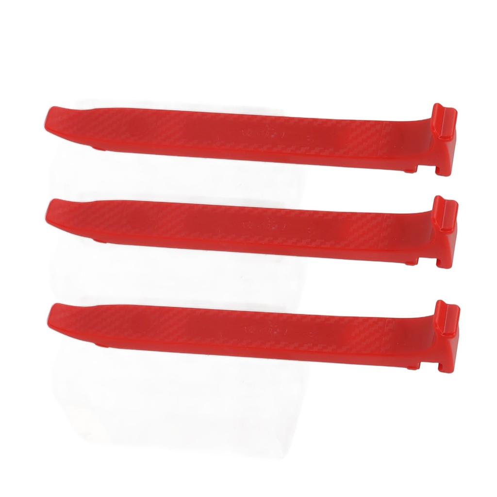3 Pcs Bike Tire Lever PC Glass Fiber High Strength 16mm Widening Ergonomic Anti Slip Bike Tire Prying Rod Red