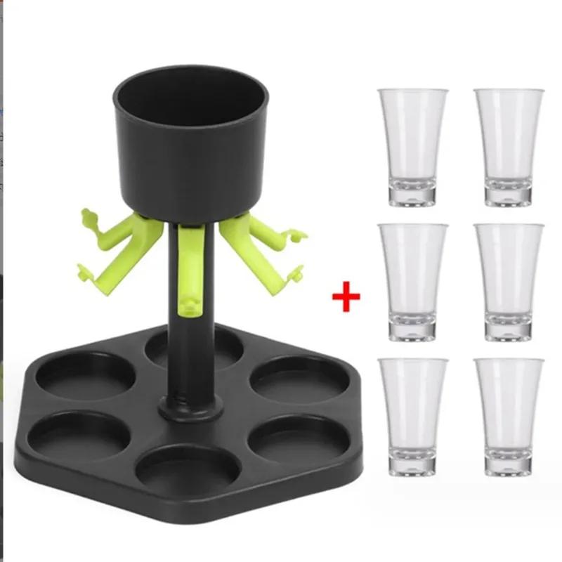 Hexagonal Wine Separation Device Wine Pouring Dispenser Wine Glass Tray Set Household Commercial Hotel Supplies YLE41