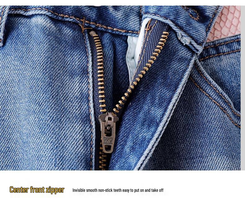 2025 Women's High-Waisted Wide-Leg Jeans: Spring/Autumn Drapey Straight-Leg Fashion