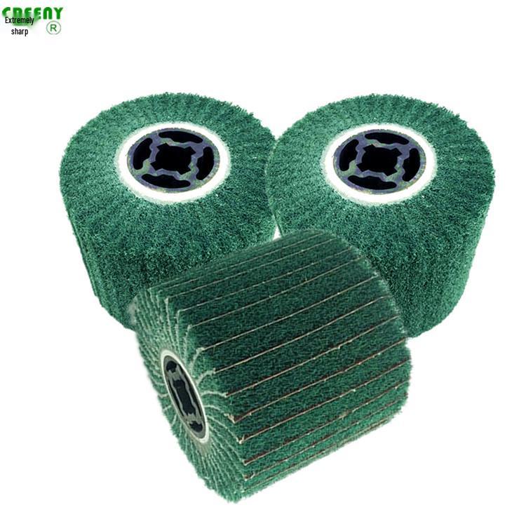 120x100mm Green Scouring Pad Brushed Wheel for Metal & Stainless Steel Polishing