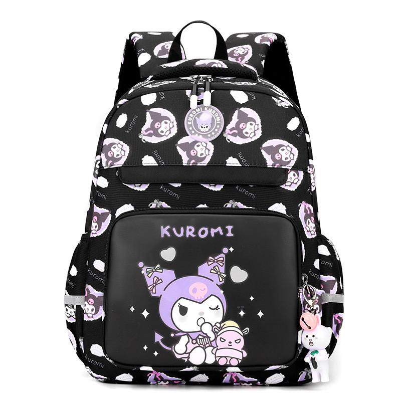 Adorable Cartoon Kuromi Backpack For Elementary School Kids Spacious Lightweight Design