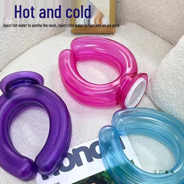 U-Shaped Hot/Cold Compress Pillow for Neck and Shoulder