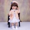 Fashion Reborn Babies Girl Doll Full Silicone Vinyl 22 inch Princess Long DIY Hair Realistic Newborn Dolls bebe Reborn XMAS Gift