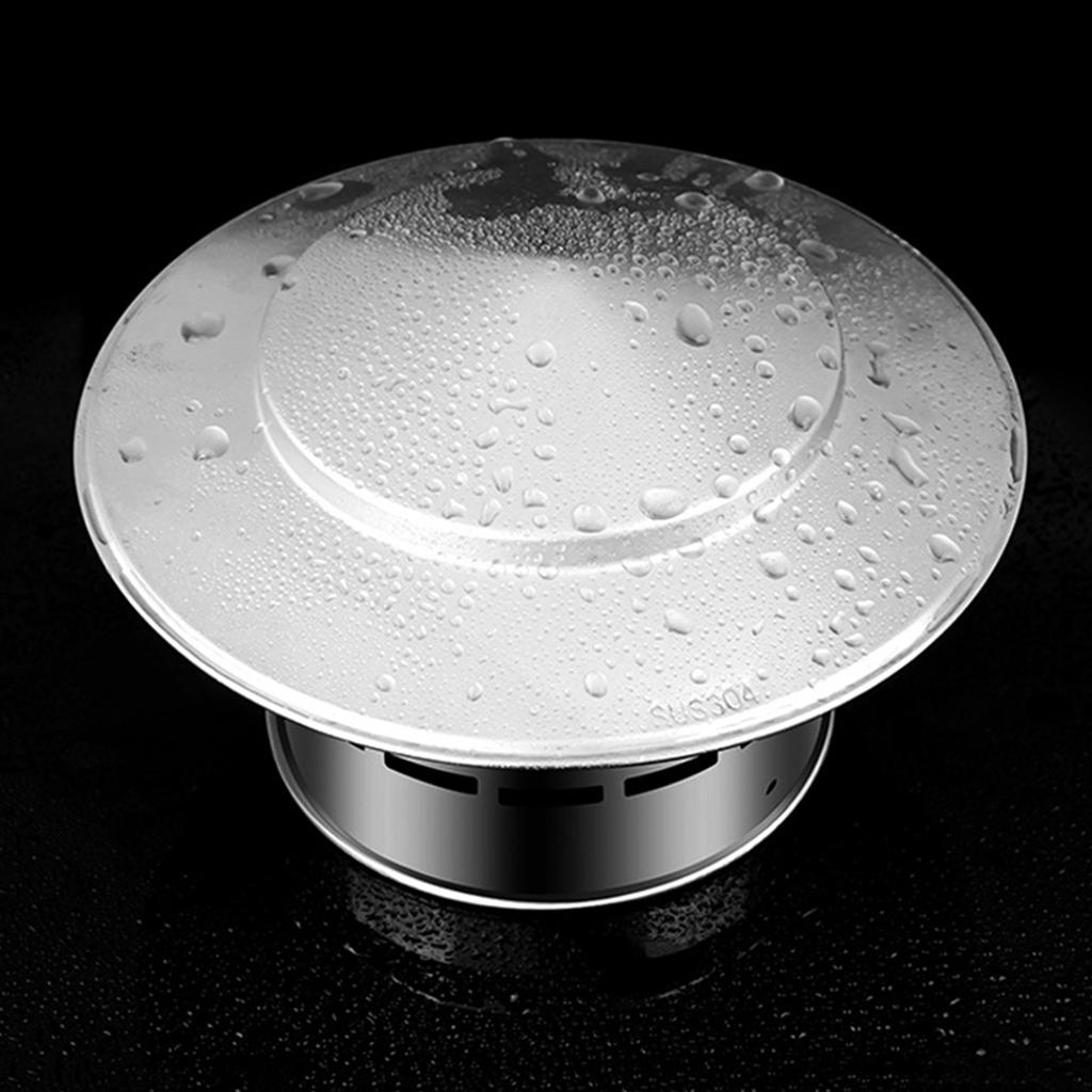 Runde Kaminhaube Edelstahl Abzugshaube Runde Dachkaminabdeckung Regenkappe Ofenrohr Kaminhaube Einfach zu installieren