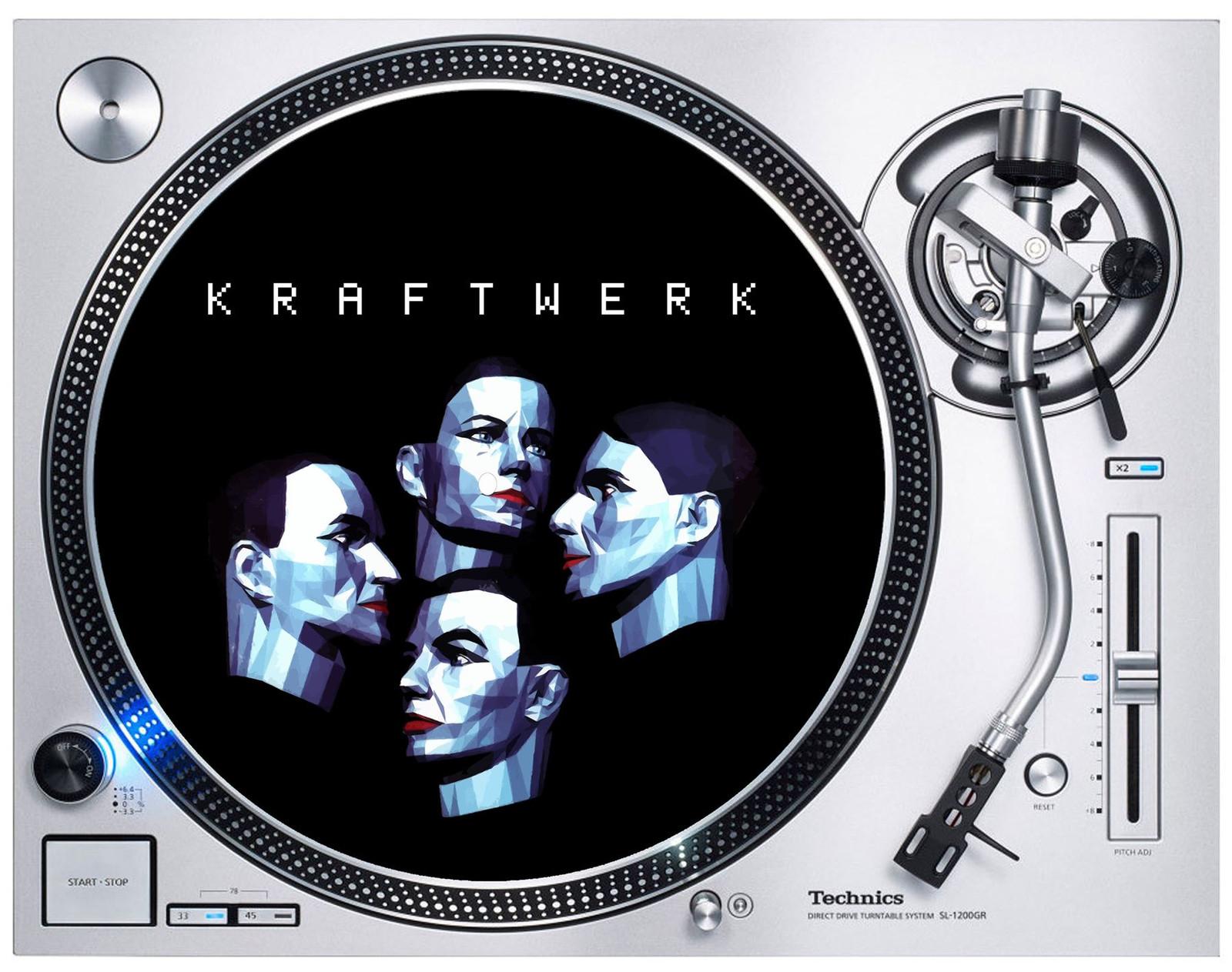 Kraftwerk Electric Cafe DJ Slipmat Krautrock Electronica Vinyl Turntable L