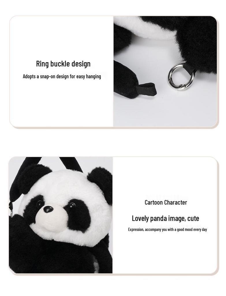 Cartoon Panda Auto Plüsch Taschentuchbox Halter