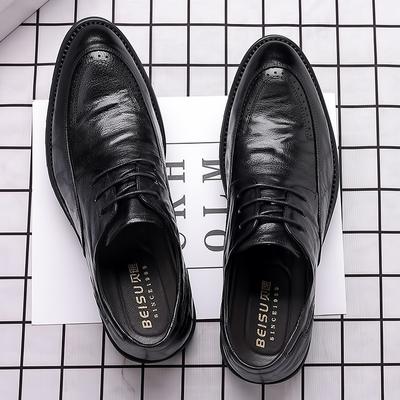 Fashion Casual Men’s Oxford Shoes Trend Leather Brogue Dress Shoes Classic Business Formal Shoes for Man Handcrafted Mocassin Homme