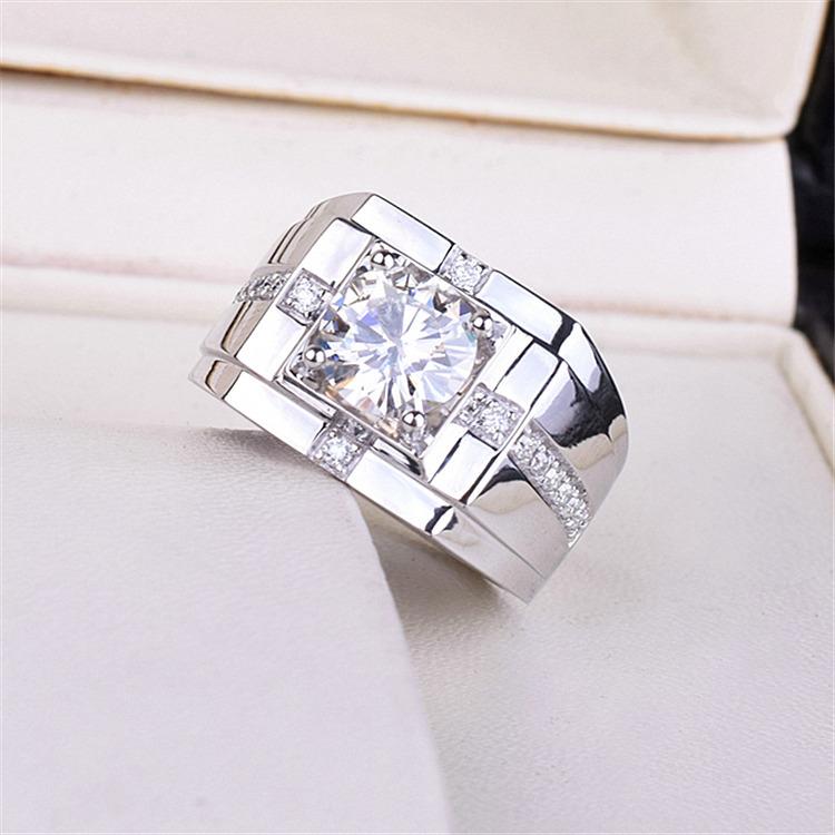 Domineering Live Ring Ring Diamond Ring Wedding Ring Open Couple Ring Chinese Valentine 'S Day Gift 