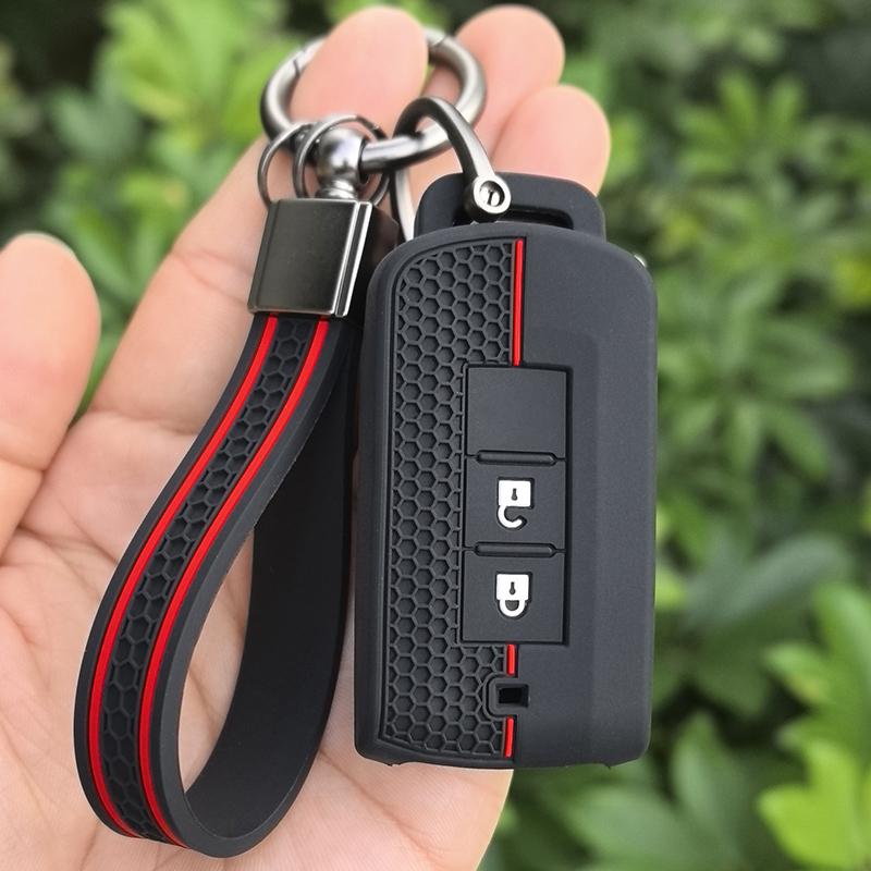 Silicone Car Key Case Cover Shell For Mitsubishi Xpander Outlander ASX Pajero Eclipse Cross Montero