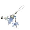 Jellyfish Shine Phone Strap Elegant Keychain Hanging Decoration For Backpack Purse Gift Resin Alloy Accessory
