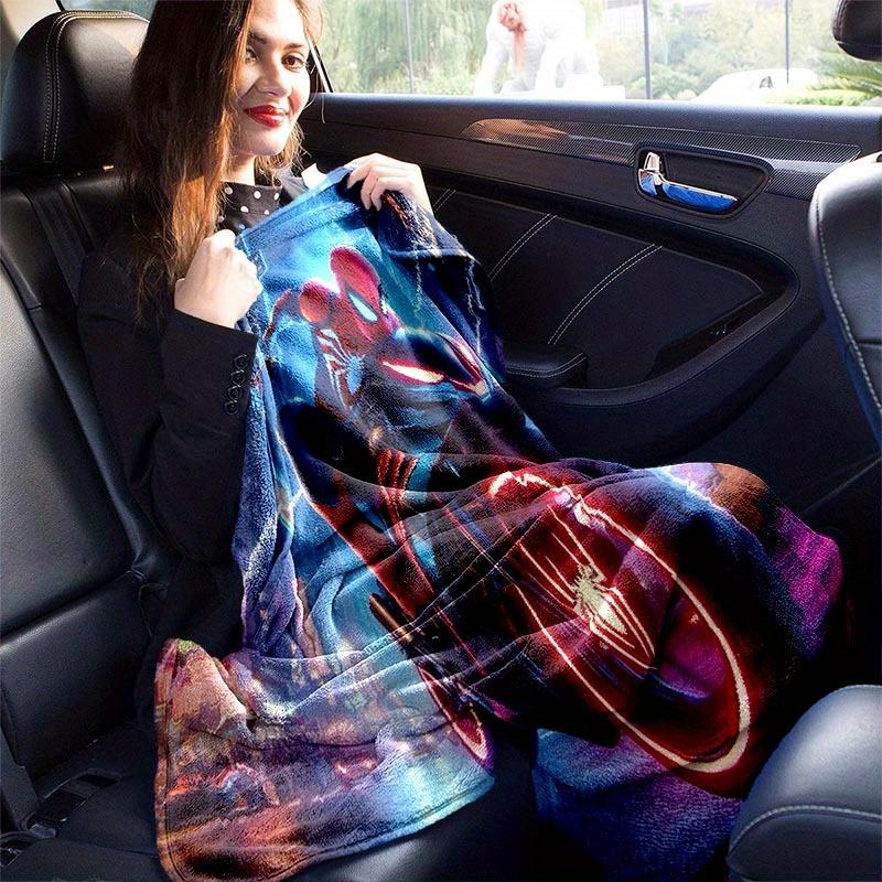 1pc Spider-Man Printing Blanket - Soft, All-Season Throw for Living Room, Bedroom,Personalized Gift with Adorable Cartoon Design