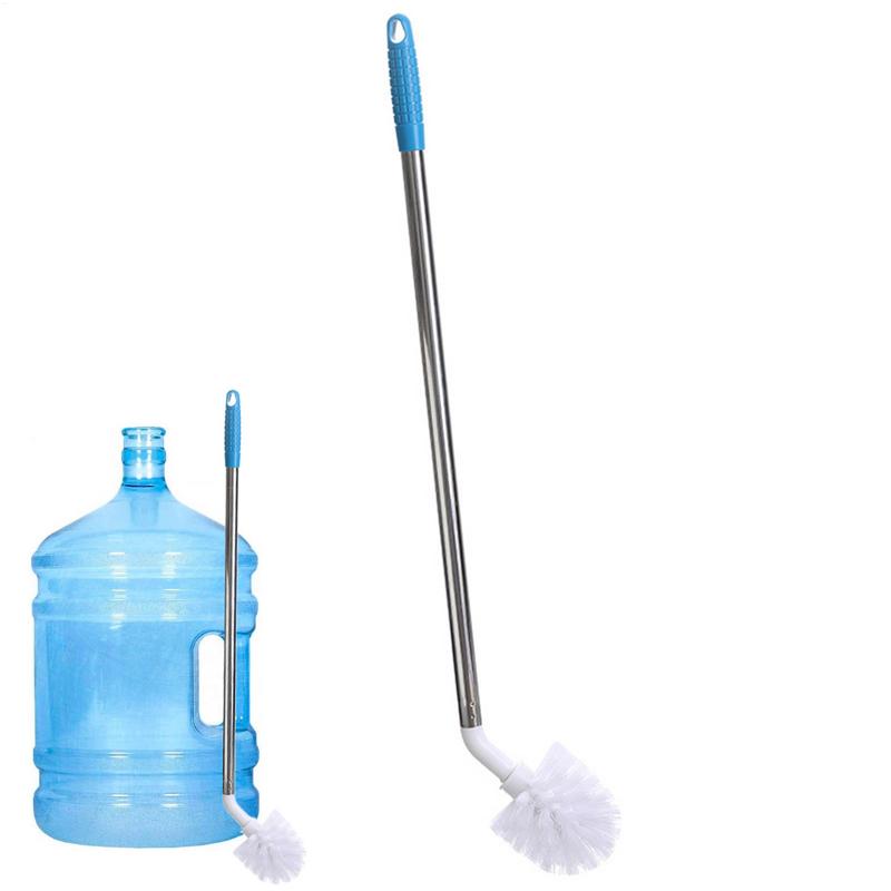 1pcs Long Cleaning Brush For 3/5 Gallon Water Bottle Nylon Bristles And Stainless Steel Handle Bendable Bottle Cleaning Brushes