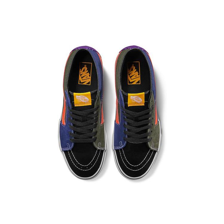 Vans Mix Match SK8MID 'Black Red Blue' VN0A3WM3TBZ