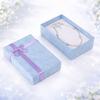 12pcs/lot Assorted Colors Ring Necklace Set Box Trinket Box Necklace Case Earrings Holder 5*8 Packaging Gift Box