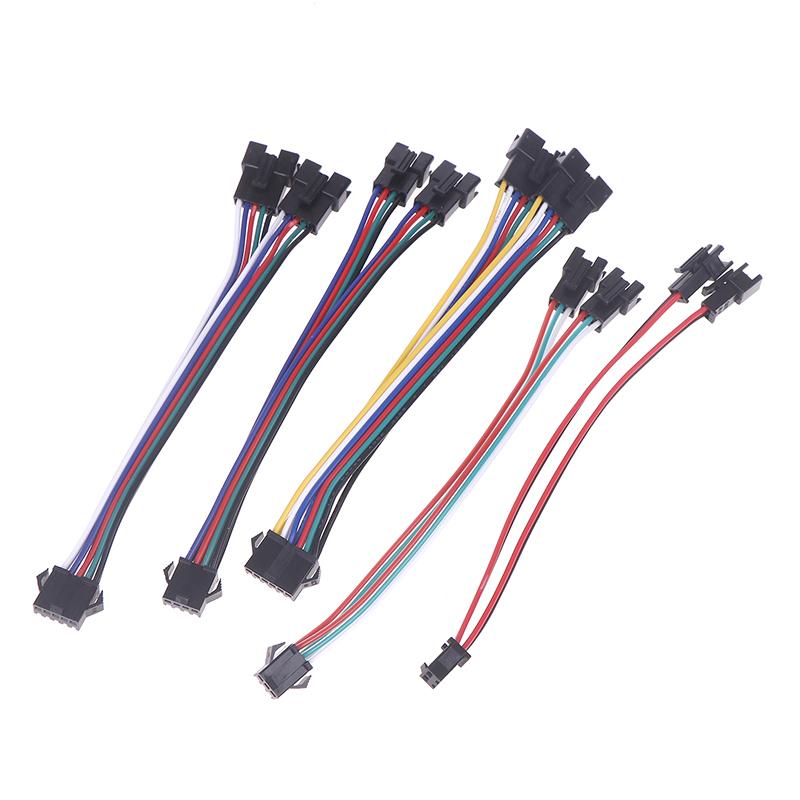 2Pin 3Pin 4Pin 5Pin 6Pin Led Splitter Connector Jst Sm Male Female Wire Cable For Ws2812 Ws2811 Sk6812 Rgb Rgbw Led Strip