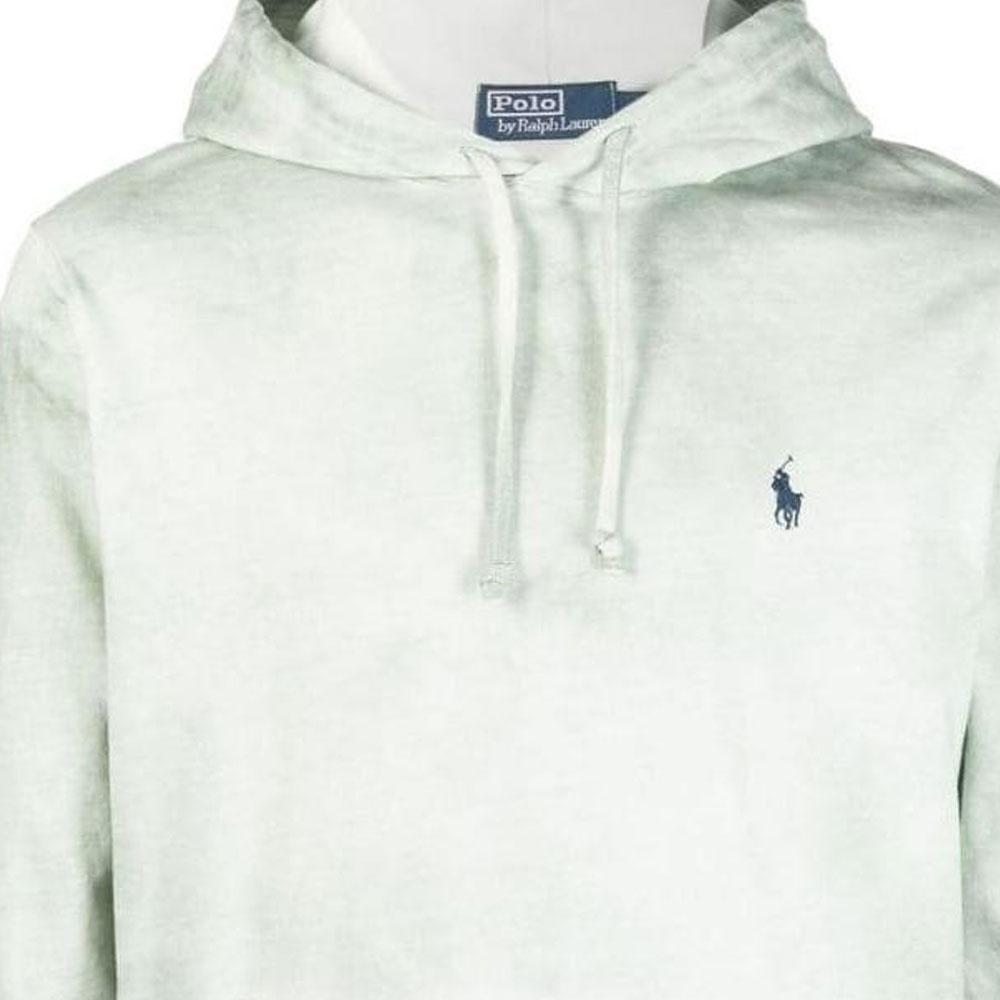 Polo Ralph Lauren SS23 Tie-Dye Logo Embroidered Hoodie Men Hoodies Light-Green 710860393-002