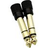 Chadou Audio Adapter 6.35mm (1/4 inch) Male to 3.5mm (1/8 inch) Female Stereo Headphone Connector Gold Plated, 2 Pack