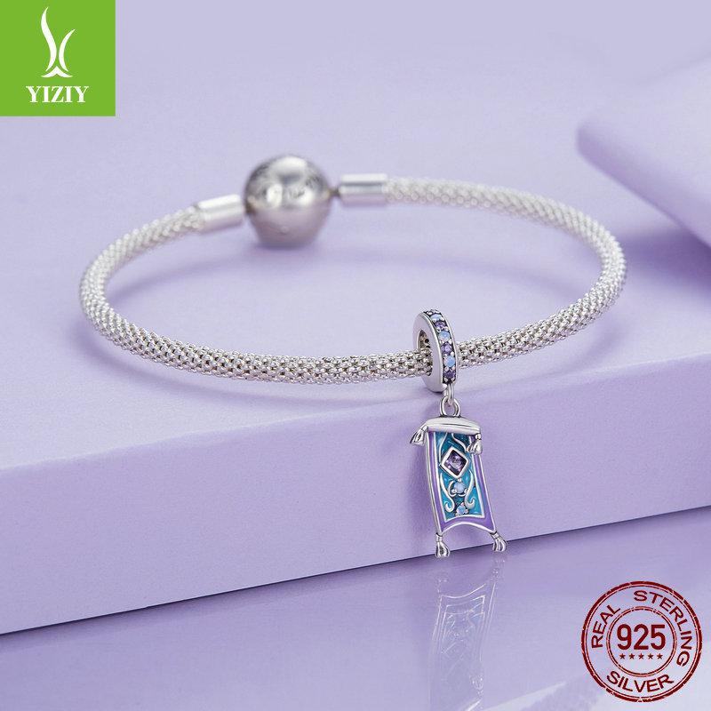 Magic Fairy Tale Series Magic Carpet Diy Pendant, Retro Style S925 Sterling Silver Bracelet Necklace Necklace Ornament